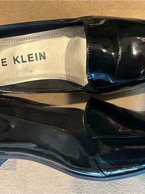 Anne Klein BLACK Patent Slip-On Loafers